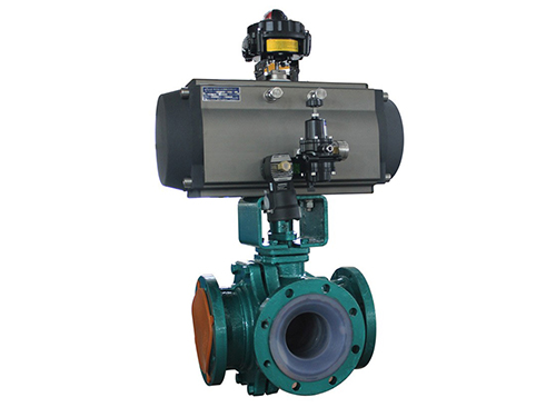 氣動三(san)通球閥(fa)T型和L 型(xing)